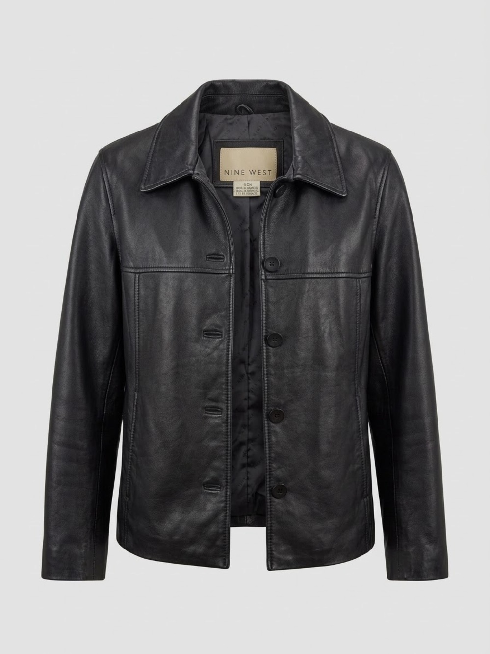 Retro Y2K Nine West Leather Jacket